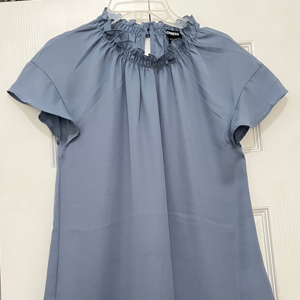 Express Dusty Blue XXS Blouse